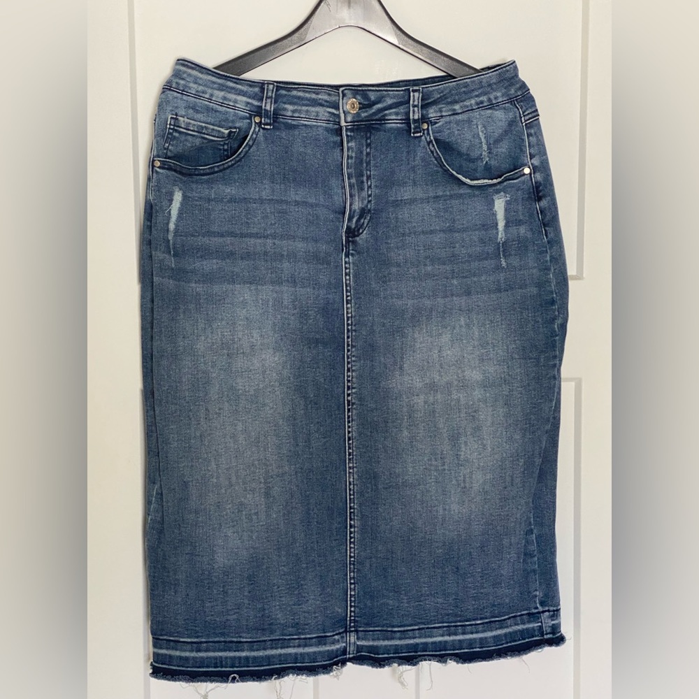 Jupe De Abby Denim Midi Skirt